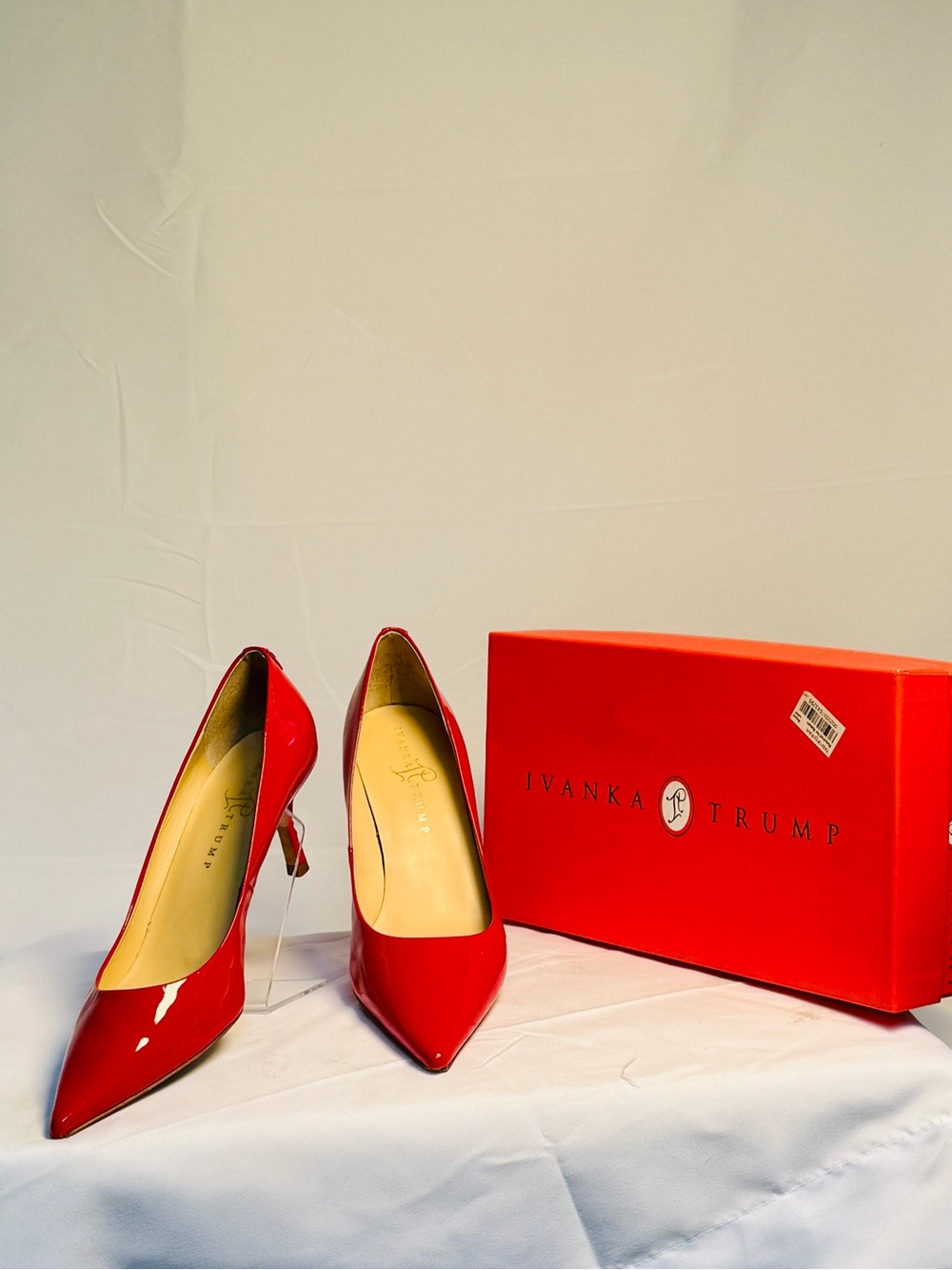 Ivanka Trump Red Patent Pointed Toe Pumps